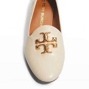 Tory Burch Eleanor Leather Medallion Loafers: Puppy Chews On Heel